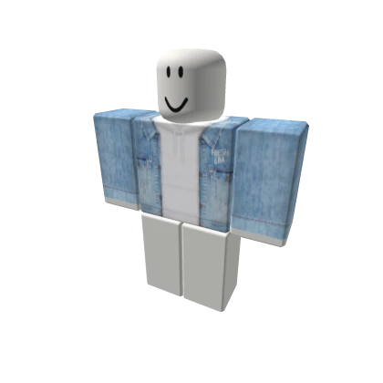 Free Roblox Denim Jacket with White Hoodie