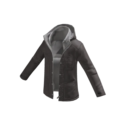 Free Roblox Gray Hooded Jacket