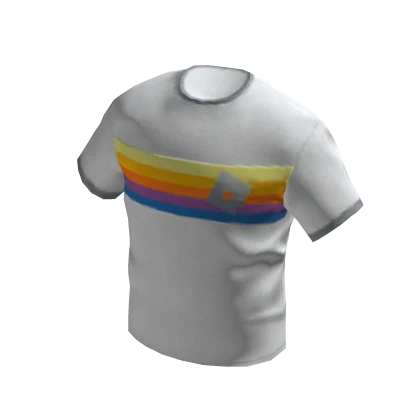 Free Roblox Striped White T-Shirt